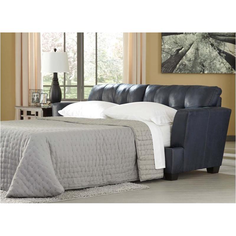 6580639 Ashley Furniture Inmon Navy Queen Sofa Sleeper