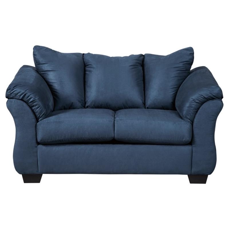 Ashley furniture blue couch store and loveseat