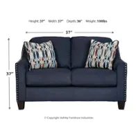 8020235 Ashley Furniture Creeal Height Loveseat