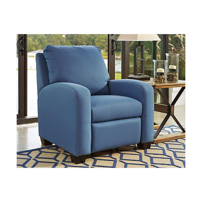 9470330 Ashley Furniture Ayanna Nuvella - Indigo Low Leg Recliner