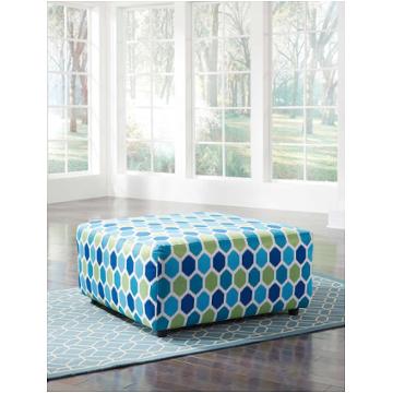 9470408 Ashley Furniture Ayanna Nuvella - Turquoise Living Room Furniture Ottoman