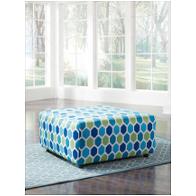 9470408 Ashley Furniture Ayanna Nuvella - Turquoise Living Room Furniture Ottoman