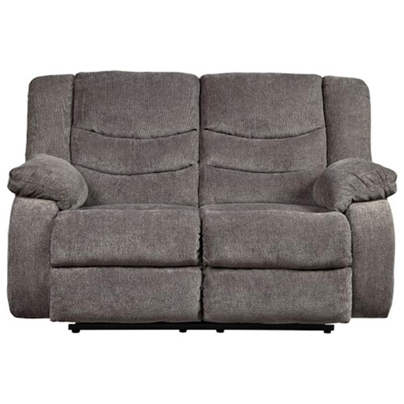 9860686 Ashley Furniture Tulen - Gray Reclining Loveseat