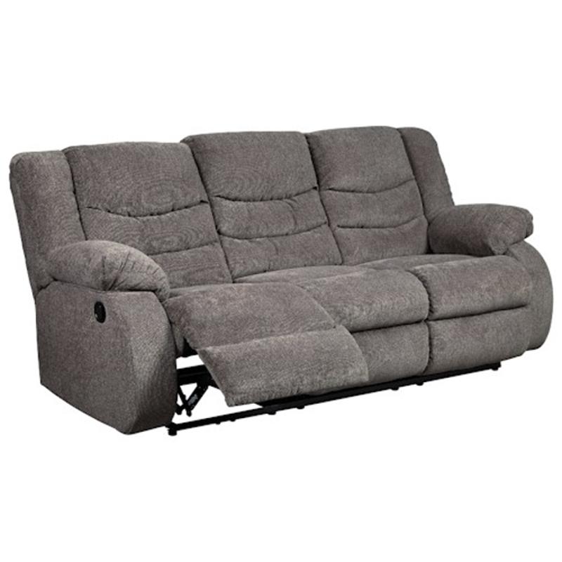 9860688 Ashley Furniture Tulen - Gray Reclining Sofa