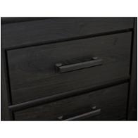 B249-92 Ashley Furniture Brinxton - Black Two Drawer Night Stand