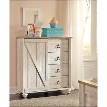 B267-48 Ashley Furniture Willowton - Whitewash Bedroom Furniture Chest