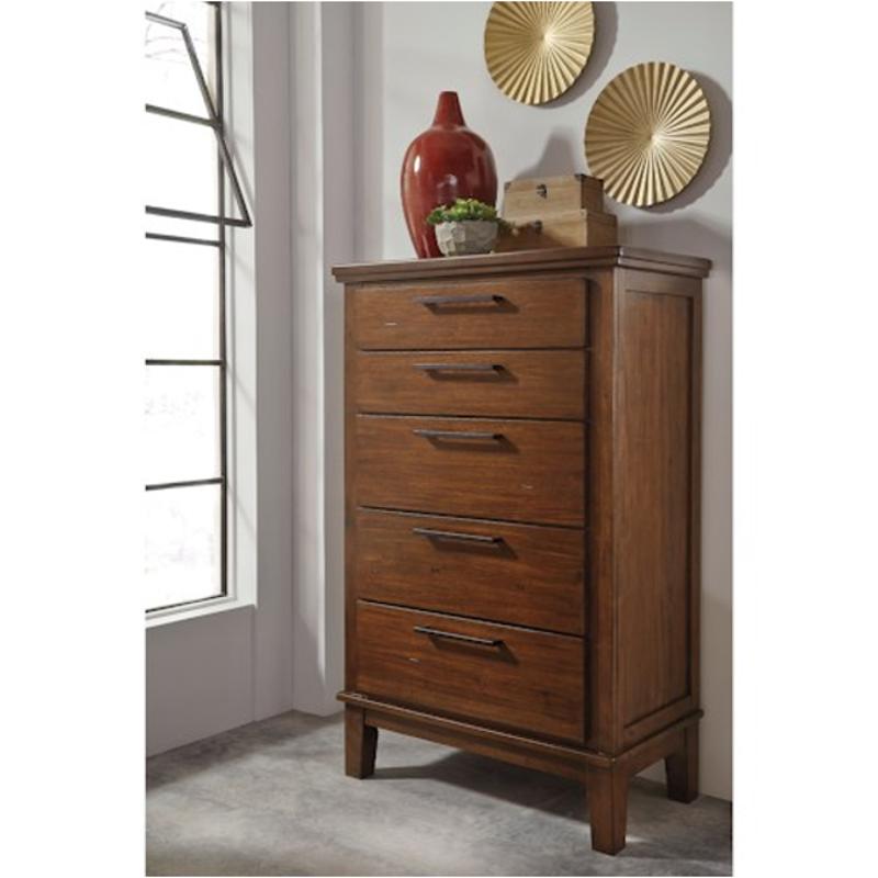 B594-46 Ashley Furniture Ralene - Medium Brown Five Drawer Chest