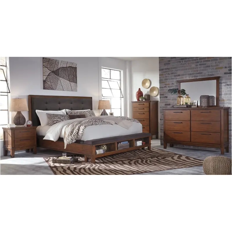 B594-58-ck Ashley Furniture Ralene - Medium Brown Bedroom Furniture Bed
