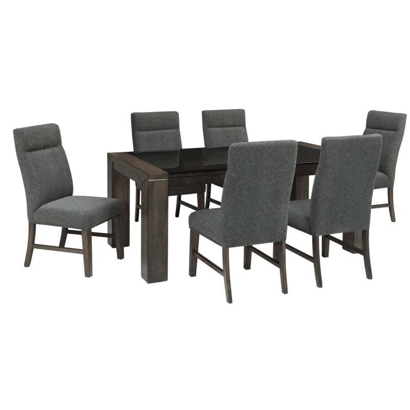 D66725 Ashley Furniture Rectangular Dining Table With Glass Top