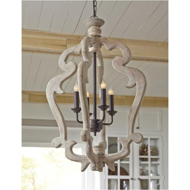 L000548 Ashley Furniture Accent Furniture Wood Pendant Light