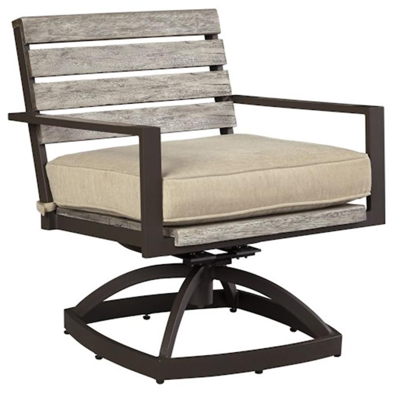 P655-602a Ashley Furniture Peachstone Swivel Chair With Cushion