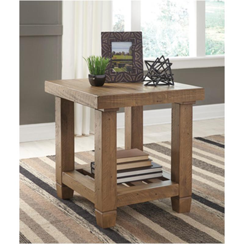T859-3 Ashley Furniture Trishley - Light Brown Living Room Furniture End Table