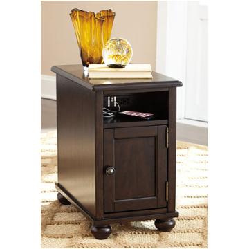 taddenfeld medium brown chair side end table