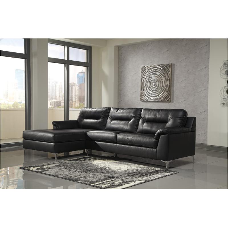 3960416 Ashley Furniture Tensas - Black Living Room Furniture Chaise