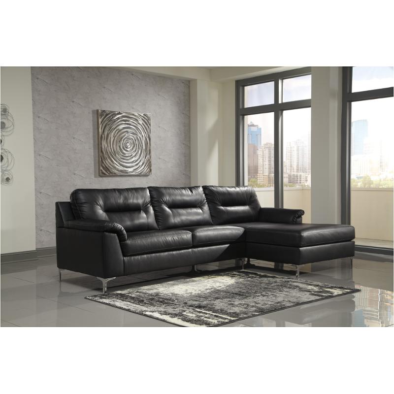3960417 Ashley Furniture Tensas - Black Living Room Furniture Chaise