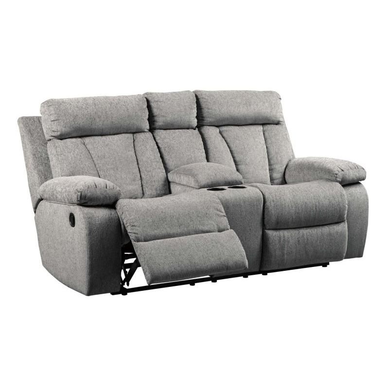 7620494 Ashley Furniture Reclining Loveseat With Console