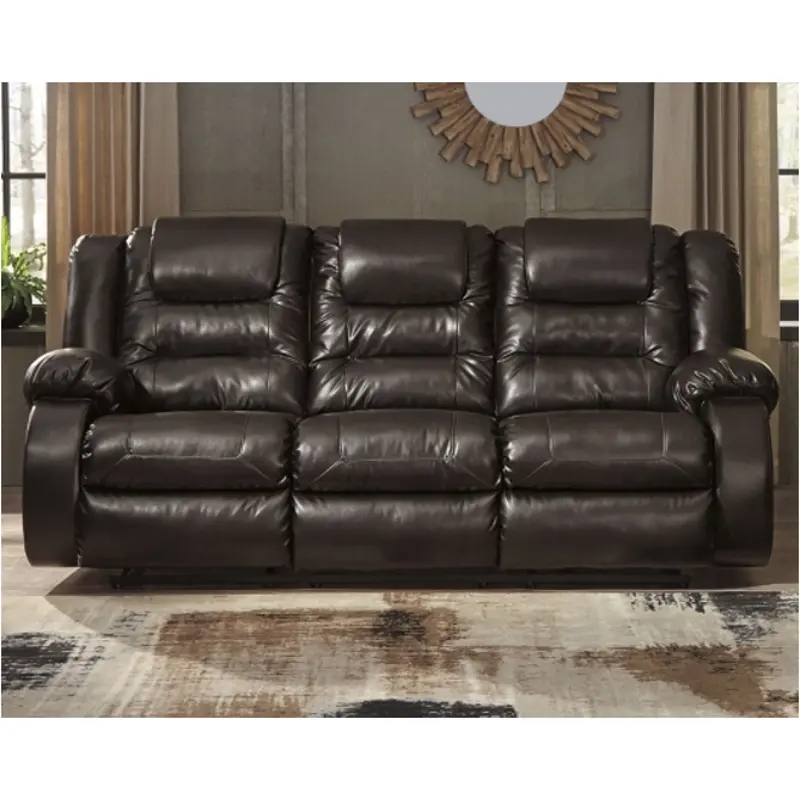 7930788 Ashley Furniture Vacherie - Chocolate Reclining Sofa