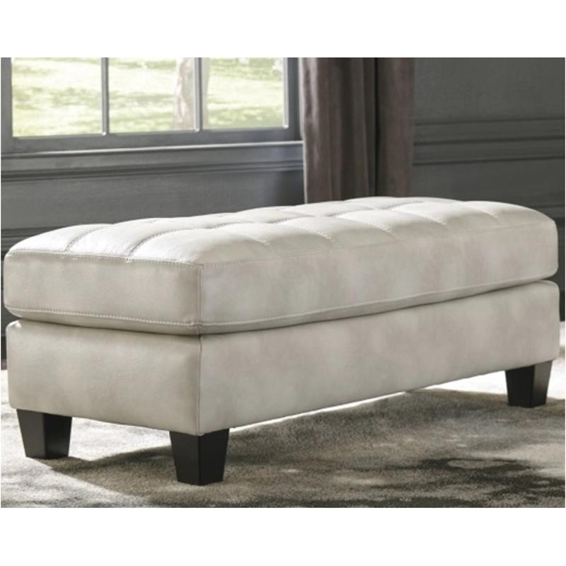 8770214 Ashley Furniture Nokomis - Arctic Living Room Furniture Ottoman