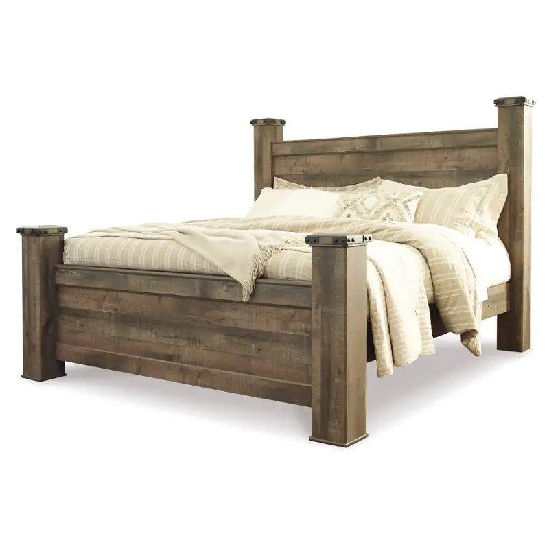B446-99 Ashley Furniture Trinell - Brown King Poster Rails