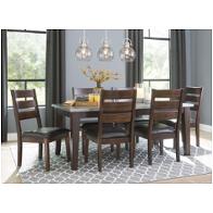 D442-26 Ashley Furniture Larchmont - Burnished Dark Brown Dining Room Furniture Dining Table