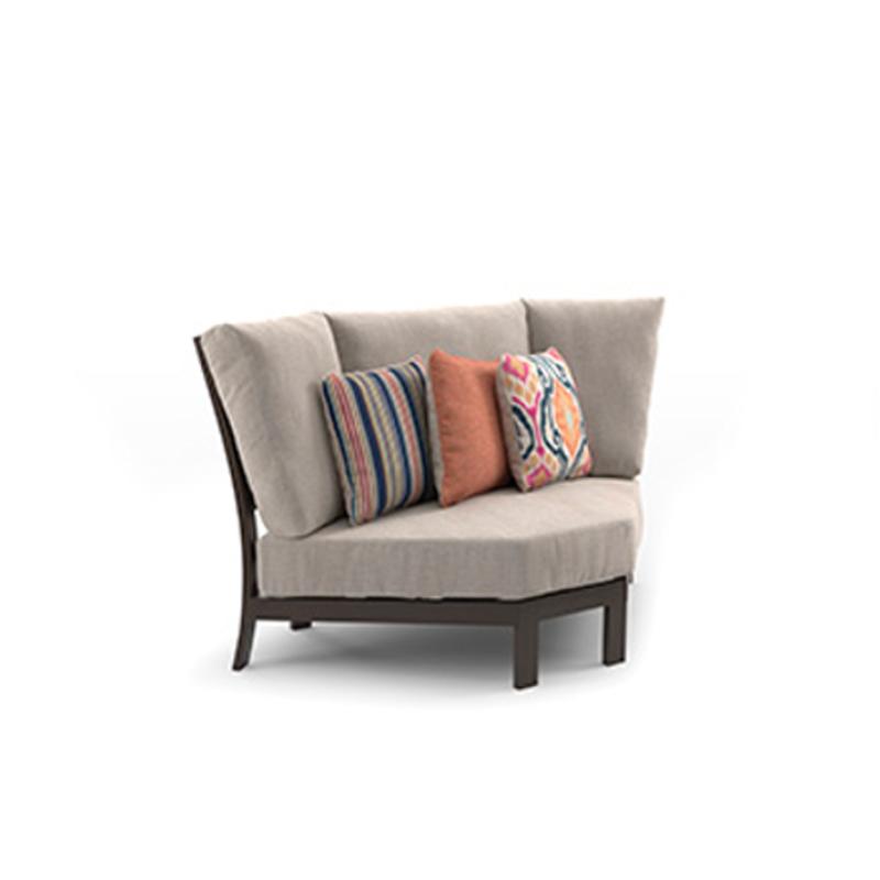 P645851 Ashley Furniture Curved Corner Chair With Cushion