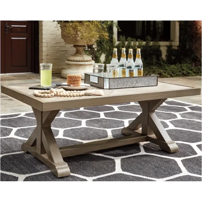 P791-701 Ashley Furniture Beachcroft Outdoor Furniture Cocktail Table