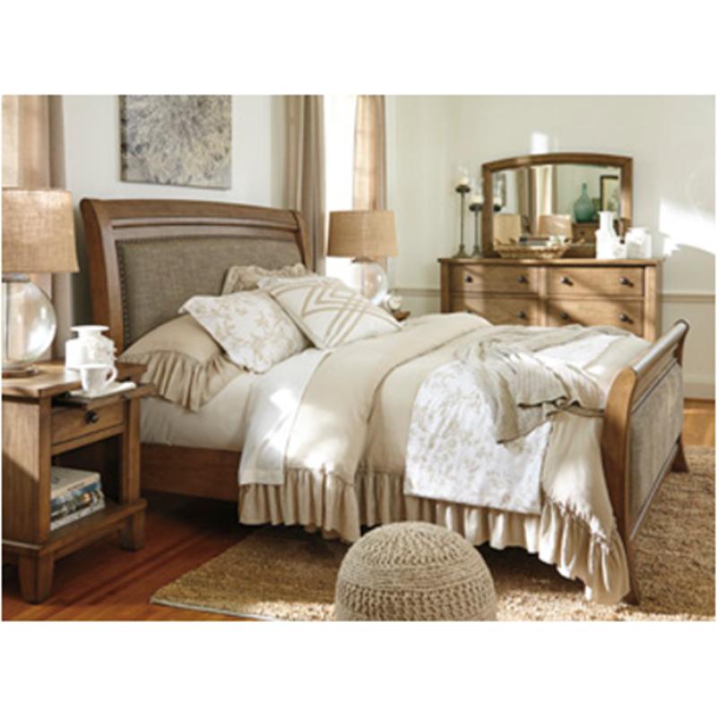 Ashley furniture store upholstered sleigh bed