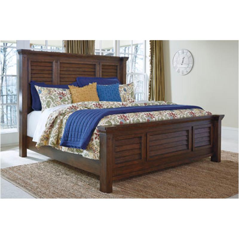 B662-77 Ashley Furniture Windville - Dark Brown Bedroom Furniture Bed
