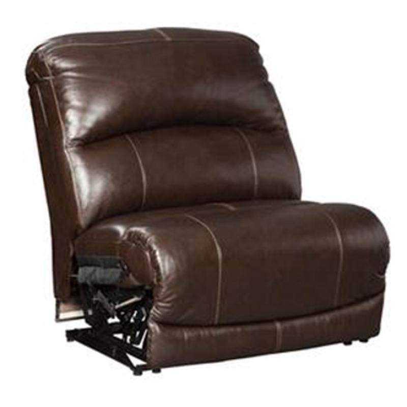 U5240219 Ashley Furniture Hallstrung Chocolate Armless Recliner