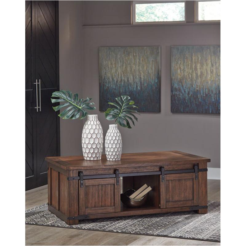 T372-1 Ashley Furniture Budmore Living Room Furniture Cocktail Table