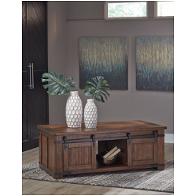 T372-1 Ashley Furniture Budmore Living Room Furniture Cocktail Table