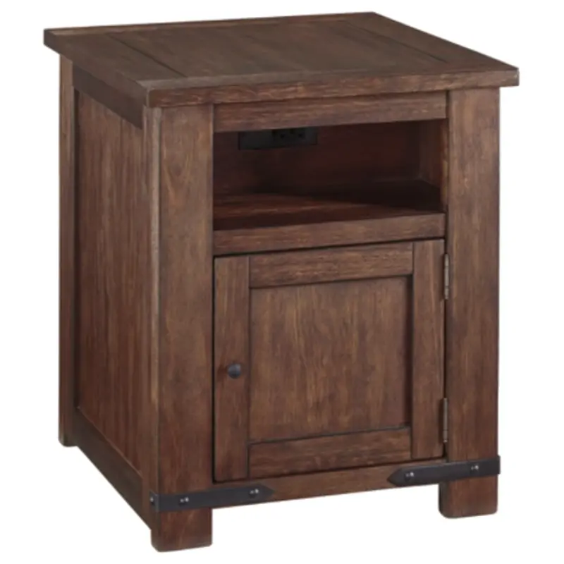 T372-3 Ashley Furniture Budmore Rectangular End Table