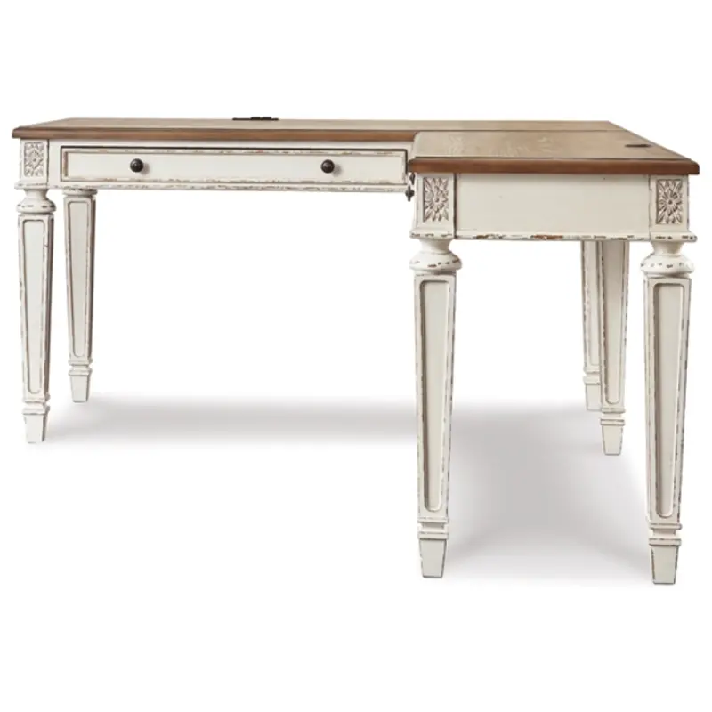 H743-34r Ashley Furniture Realyn Home Office Desk Return