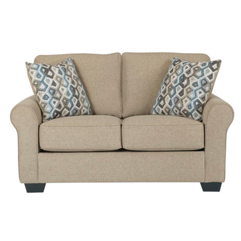 6110235 Ashley Furniture Nalini - Khaki Living Room Furniture Loveseat