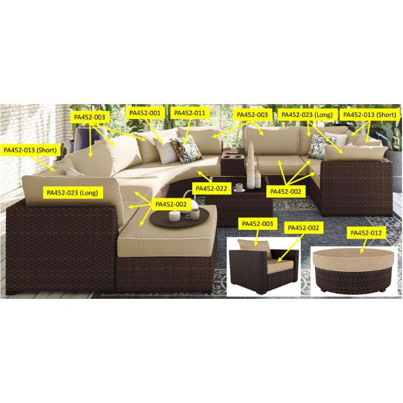 Pa452-001 Ashley Furniture Spring Ridge Outdoor Furniture Patio Seating