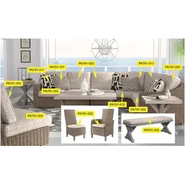 Pa791-013 Ashley Furniture Beachcroft Outdoor Furniture Pillow