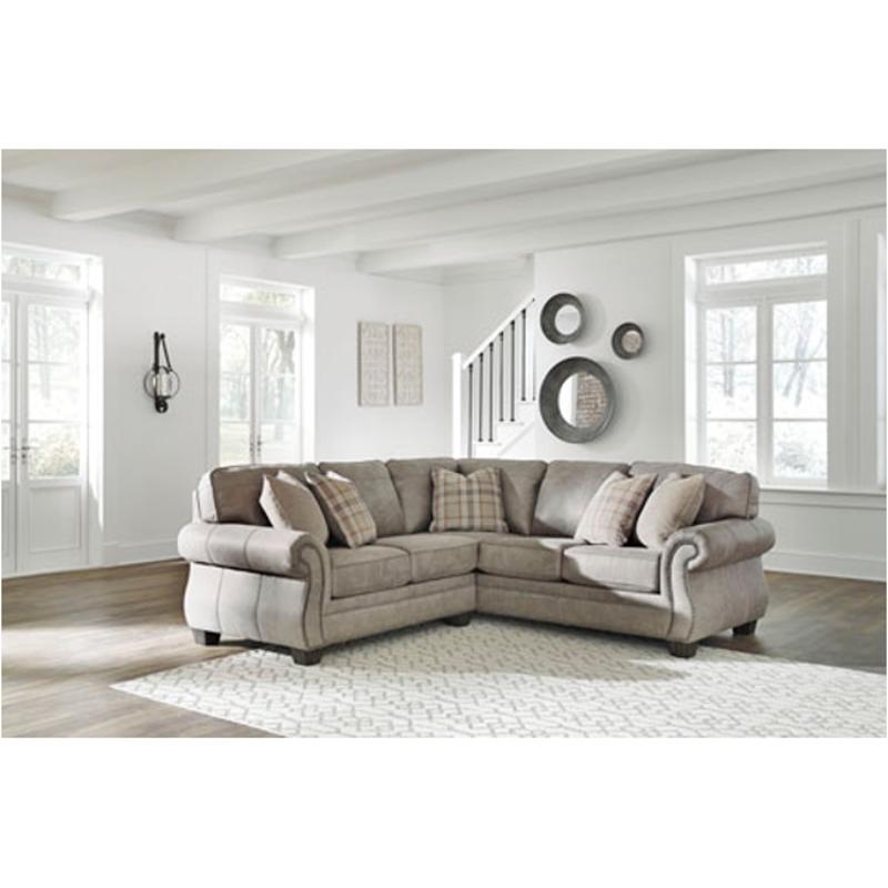 4870149 Ashley Furniture Olsberg Raf, White Leather Sectional Sofa Ashley Furniture