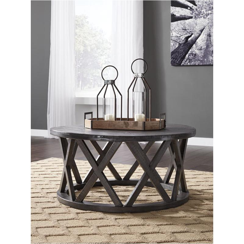 T711 8 Ashley Furniture Sharzane Living, Small Round Coffee Table Ashley Furniture