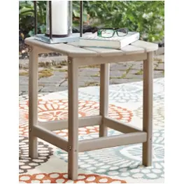 P014-703 Ashley Furniture Sundown Treasure - Grayish Brown Outdoor Furniture End Table