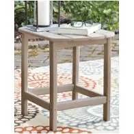 P014-703 Ashley Furniture Sundown Treasure - Grayish Brown Outdoor Furniture End Table