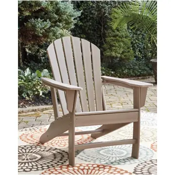 P014-898 Ashley Furniture Sundown Treasure - Grayish Brown Outdoor Furniture Accent Chair