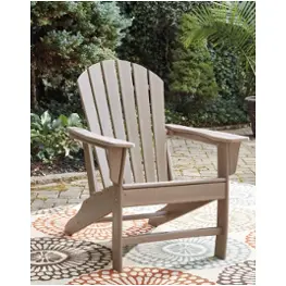 P014-898 Ashley Furniture Sundown Treasure - Grayish Brown Outdoor Furniture Accent Chair