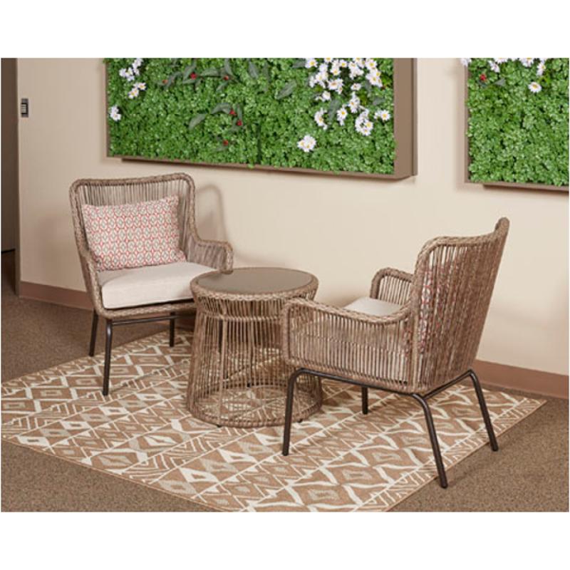 P308 050 Ashley Furniture Chair With Cushion Tables Set