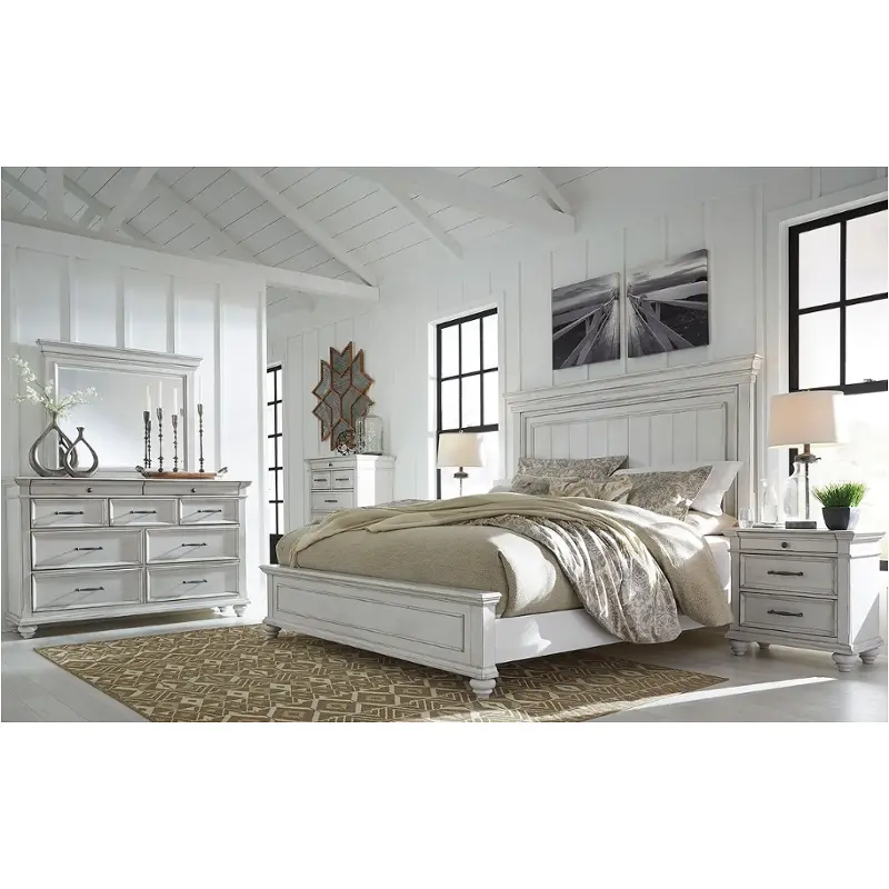 Benchcraft Kanwyn California King Upholstered Panel Bed with