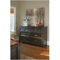 B636-31 Ashley Furniture Townser - Grayish Brown Bedroom Furniture Dresser