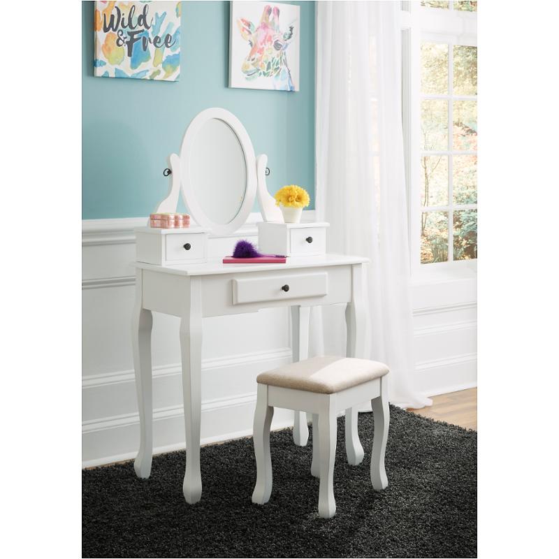 B502 22 Ashley Furniture Kaslyn Bedroom, Vanity With Mirror And Stool