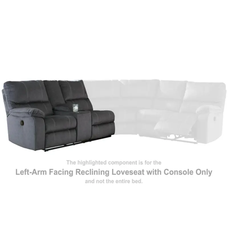 Urbino Charcoal Reclining Sectional by Ashley Furniture