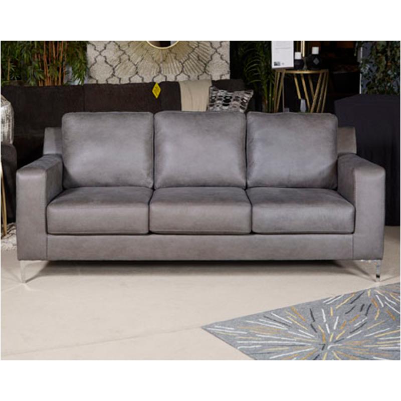4020338 Ashley Furniture Ryler, Gray Leather Sofa Ashley Furniture