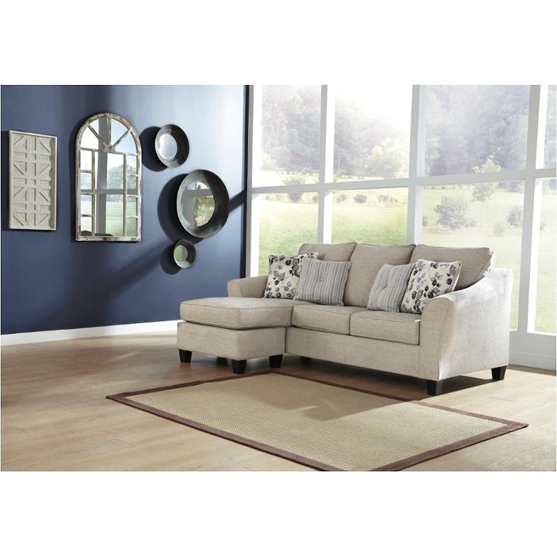 4970118 Ashley Furniture Abney Living, Leather Sectional With Chaise Ashley