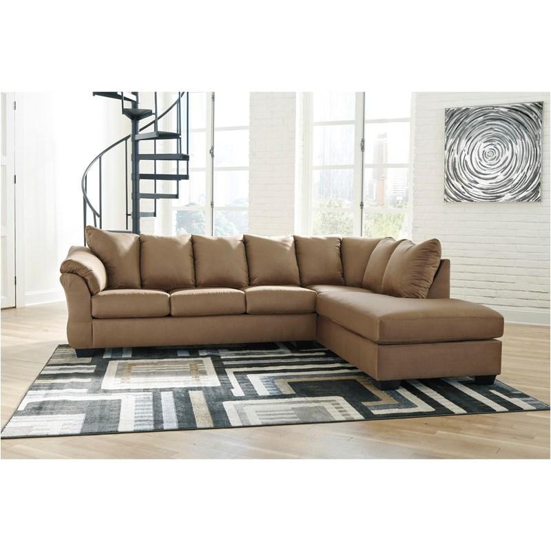 7500210 Ashley Furniture Darcy Mocha Laf Full Sofa Sleeper